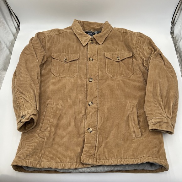 Protest Other - VTG 90s Men Protest Corduroy Quilted Skate Stussy Style Button Jacket Large Tall